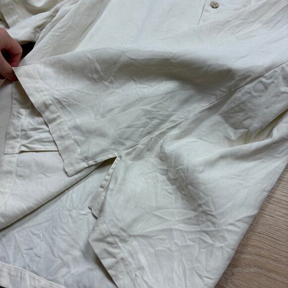 Tommy Bahama Silk Billard Short Sleeve‎ Button Up Men’s XL Color Cream - Picture 3 of 7